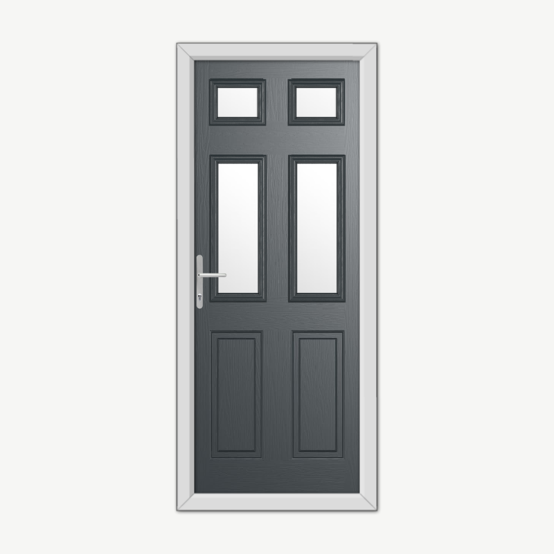Middleton Glazed 4 Anthracite Grey Composite Door image 0