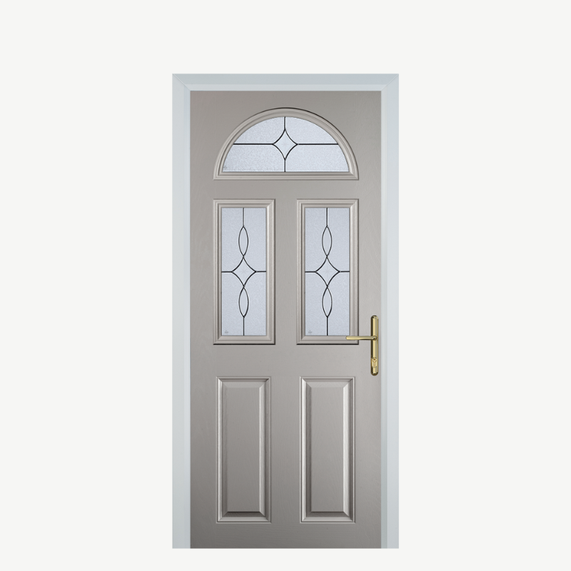 Door G 2 Panel 1 Arch Agate Grey Flair image 0