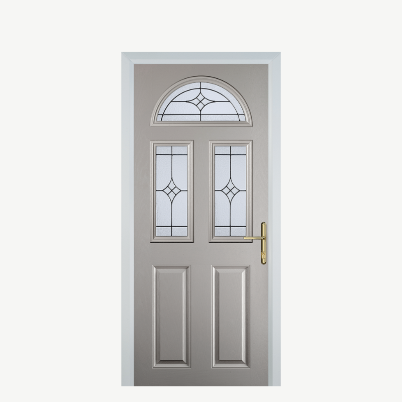 Door G 2 Panel 1 Arch Agate Grey Zinc Art Elegance image 0