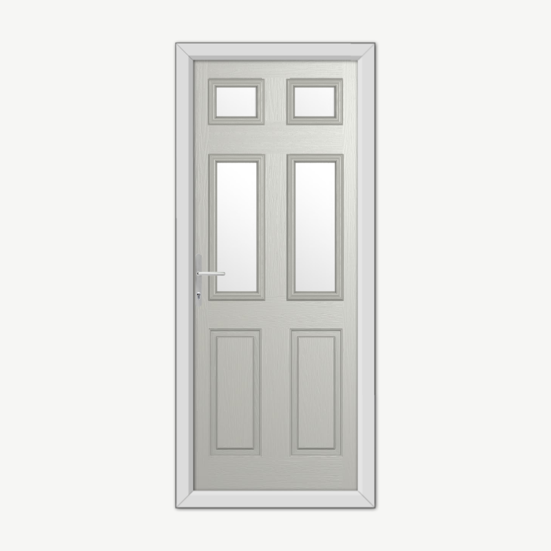 Middleton Glazed 4 Agate Grey Composite Door image 0