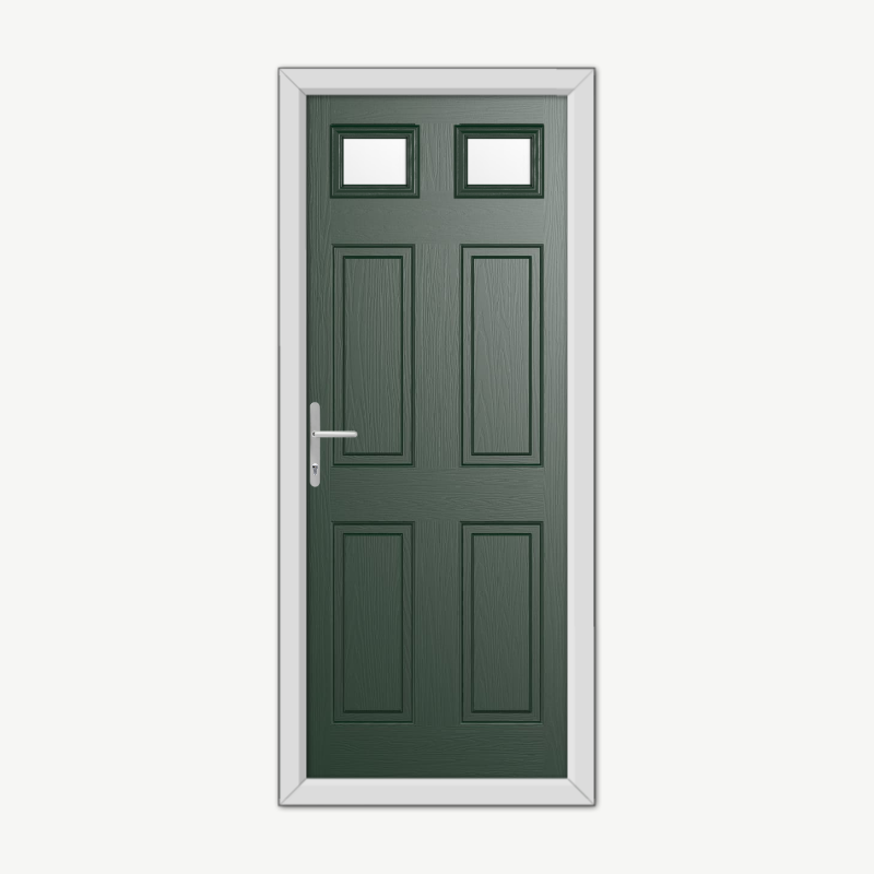 Middleton Glazed 2 Green Composite Door image 0
