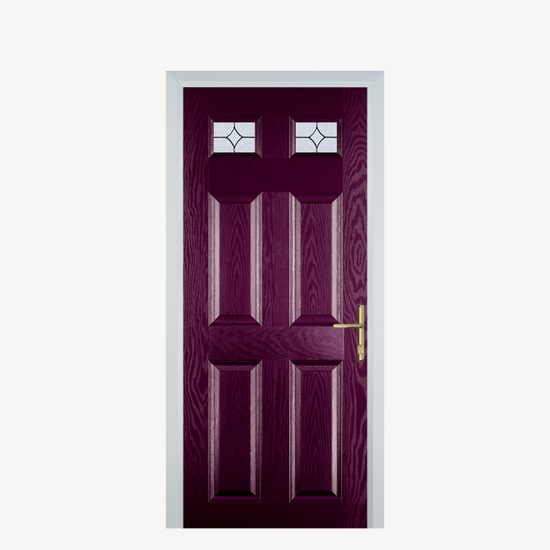 DoorI 4 Panel 2 Square Purple Violet Flair image 0