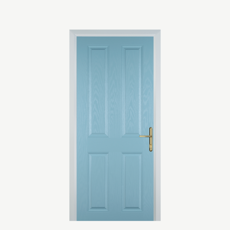 DoorQ 4 Panel Duck Egg Blue image 0