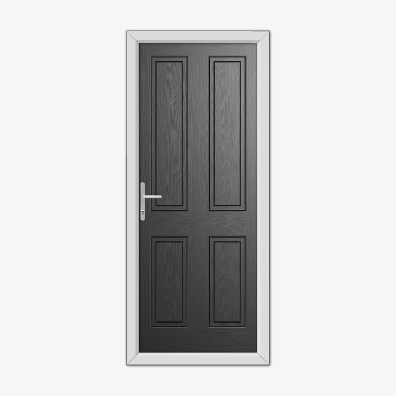 Whitmore Solid Black Composite Door image 0