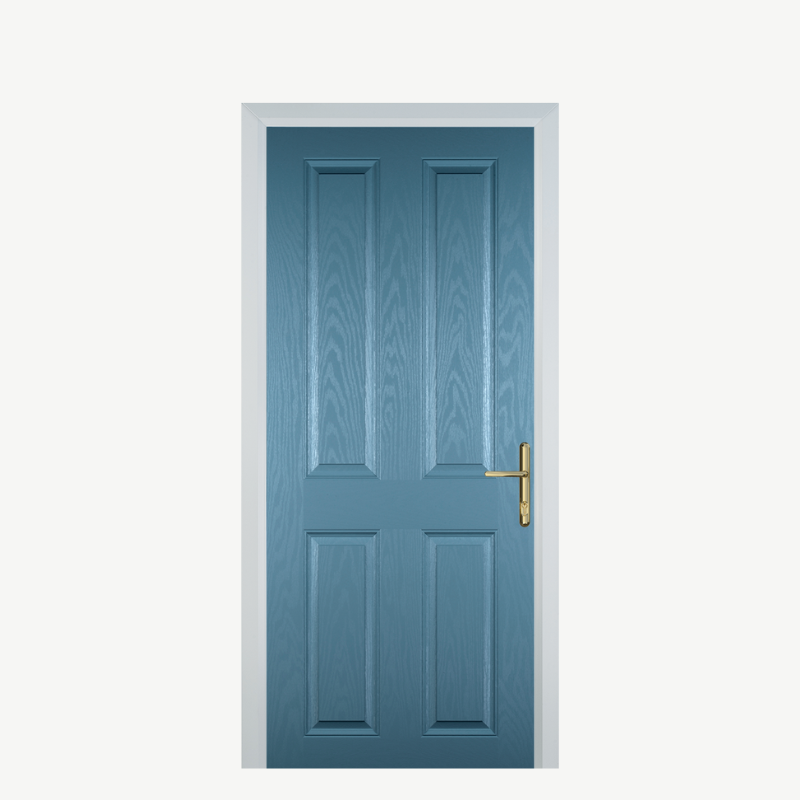 DoorQ 4 Panel Pastel Blue image 0