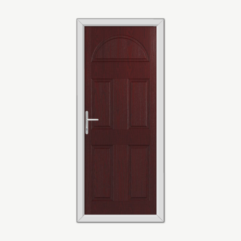 Winslow Solid Burgundy Composite Door image 0