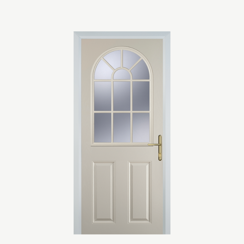 DoorL 2 Panel Sunburst Cream image 0