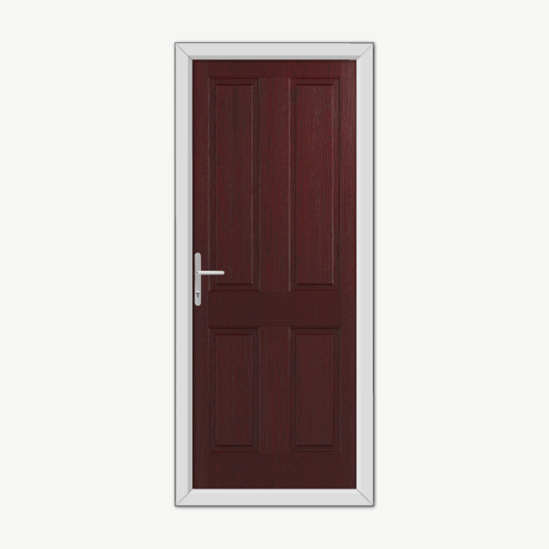 Whitmore Solid Burgundy Composite Door image 0