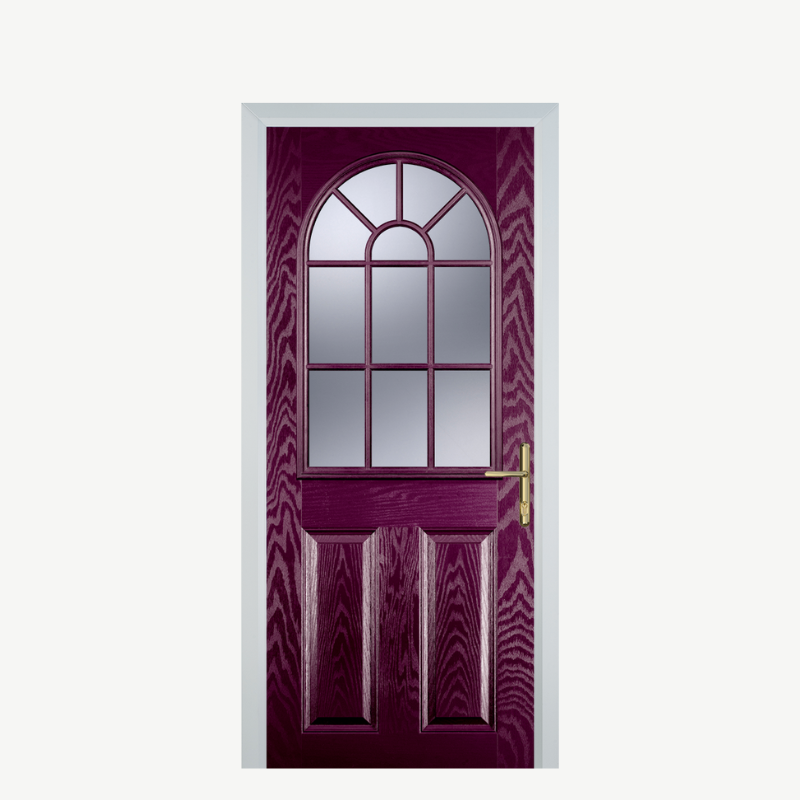 DoorL 2 Panel Sunburst Purple Violet image 0