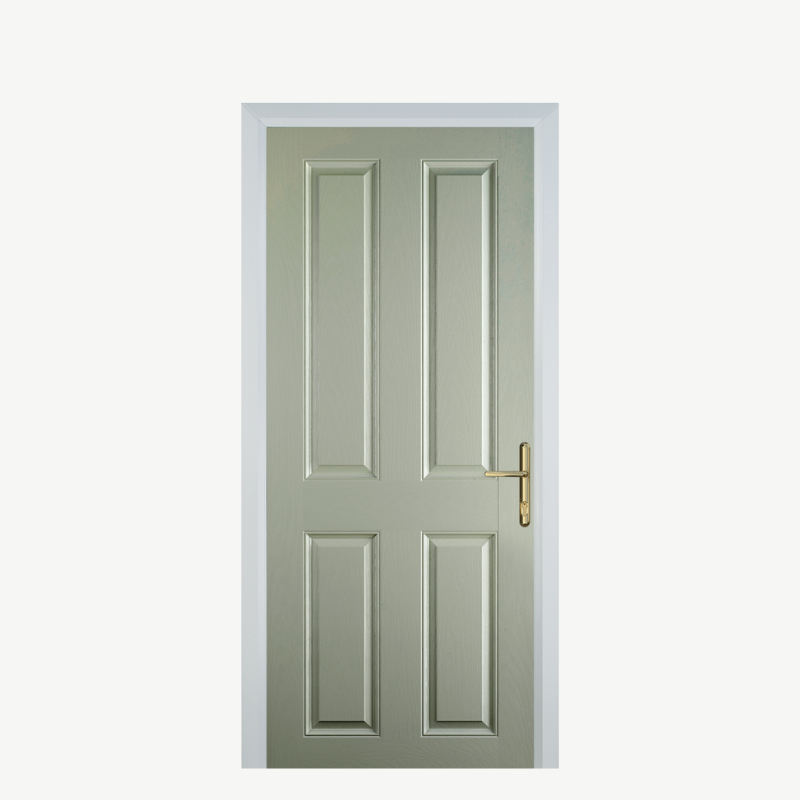 DoorQ 4 Panel Pebble Grey image 0