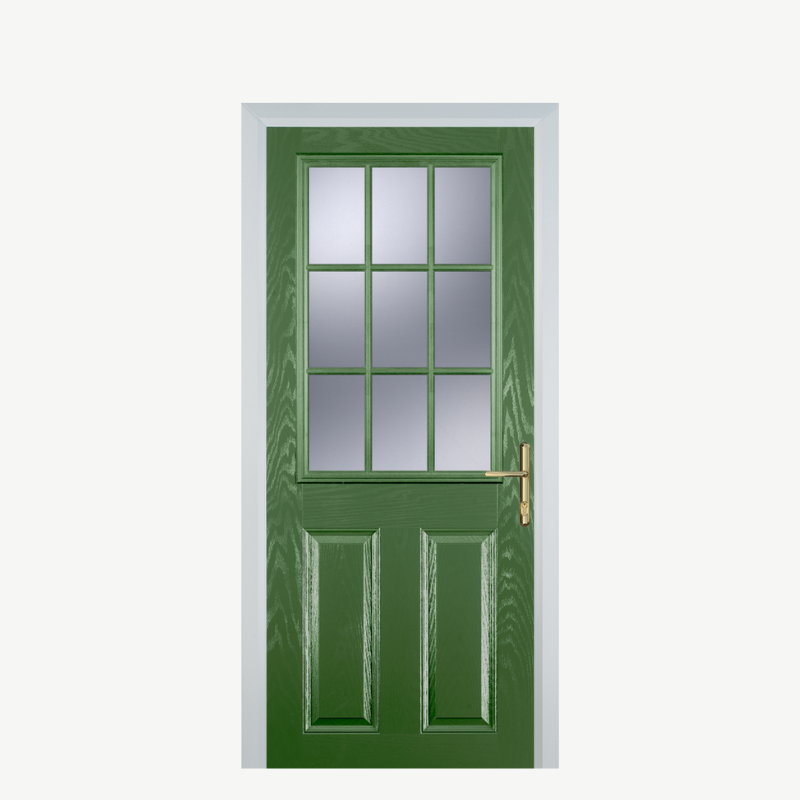 DoorK 2 Panel 1 Grill Fern Green image 0