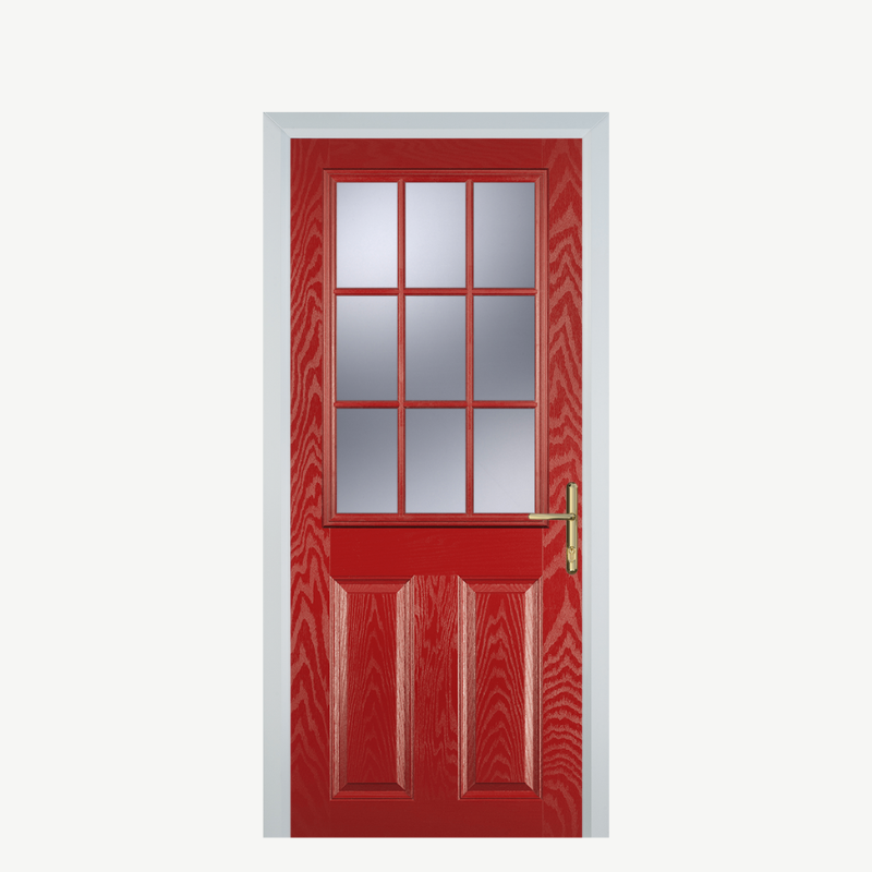 DoorK 2 Panel 1 Grill Red image 0