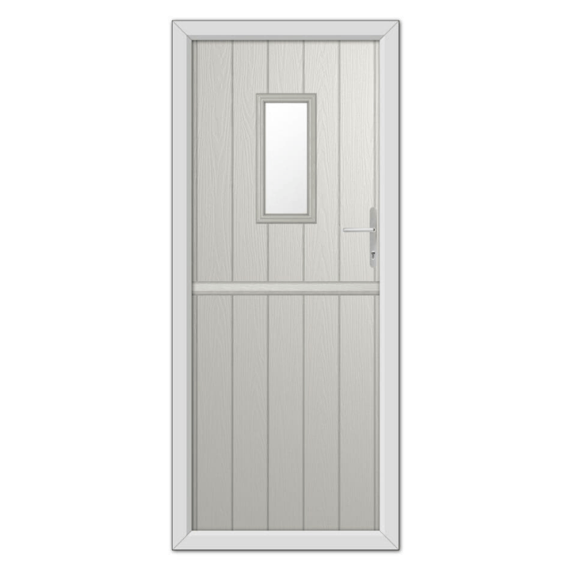 Agate Grey Somerset Stable Composite Door 48mm Timber Core image 0