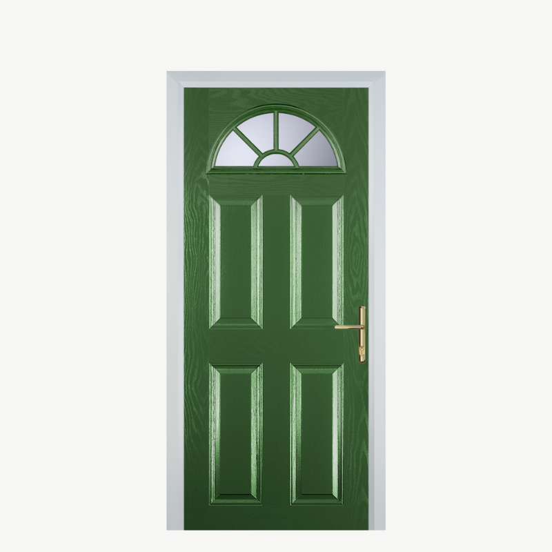 DoorJ 4 Panel 2 Sunburst Fern Green image 0