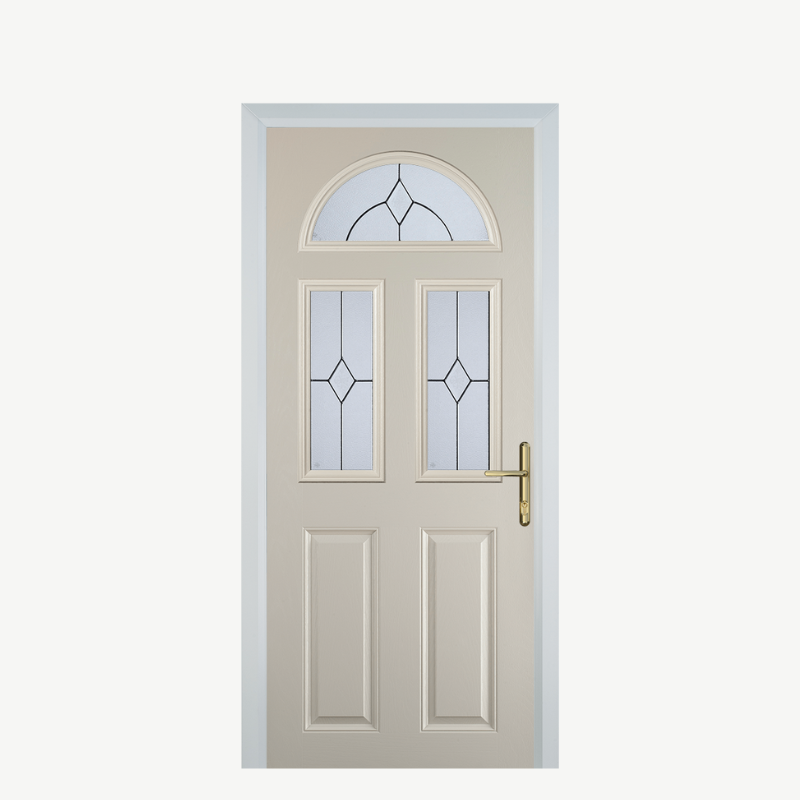 Door G 2 Panel 1 Arch Cream Classic image 0