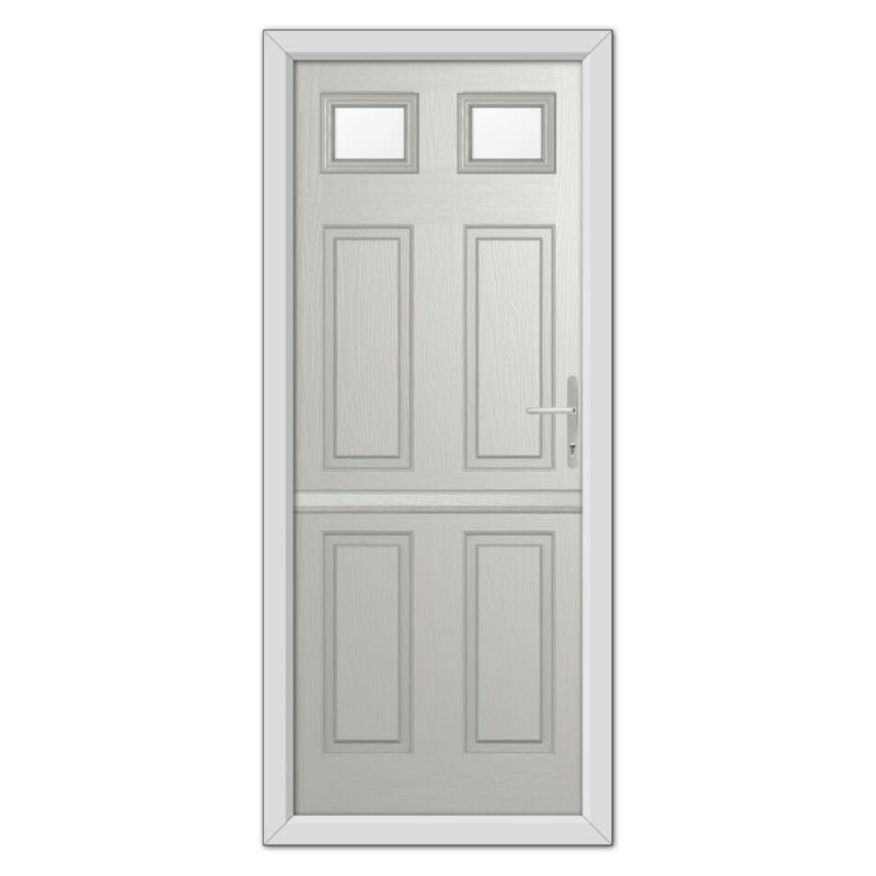 Agate Grey Middleton Glazed 2 Stable Composite Door 48mm Timber Core image 0