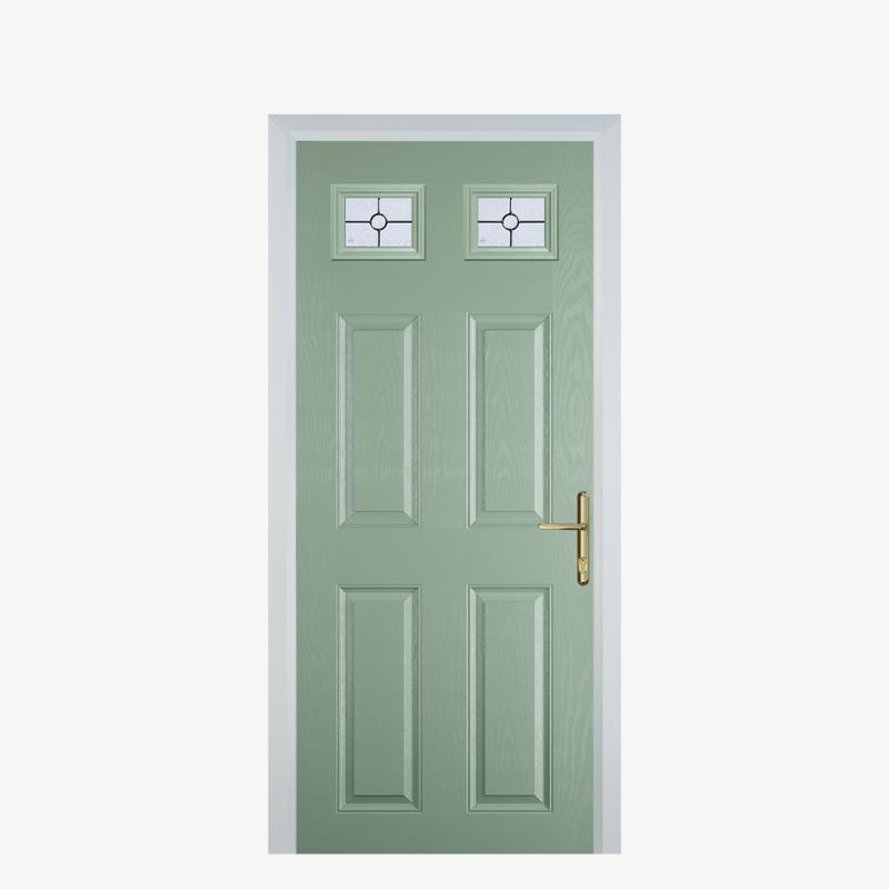 DoorI 4 Panel 2 Square Chartwell Green Finesse image 0