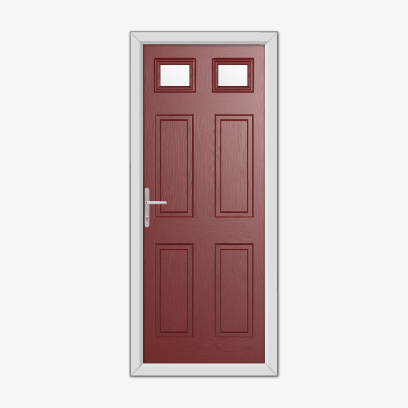 Middleton Glazed 2 Red Composite Door image 0