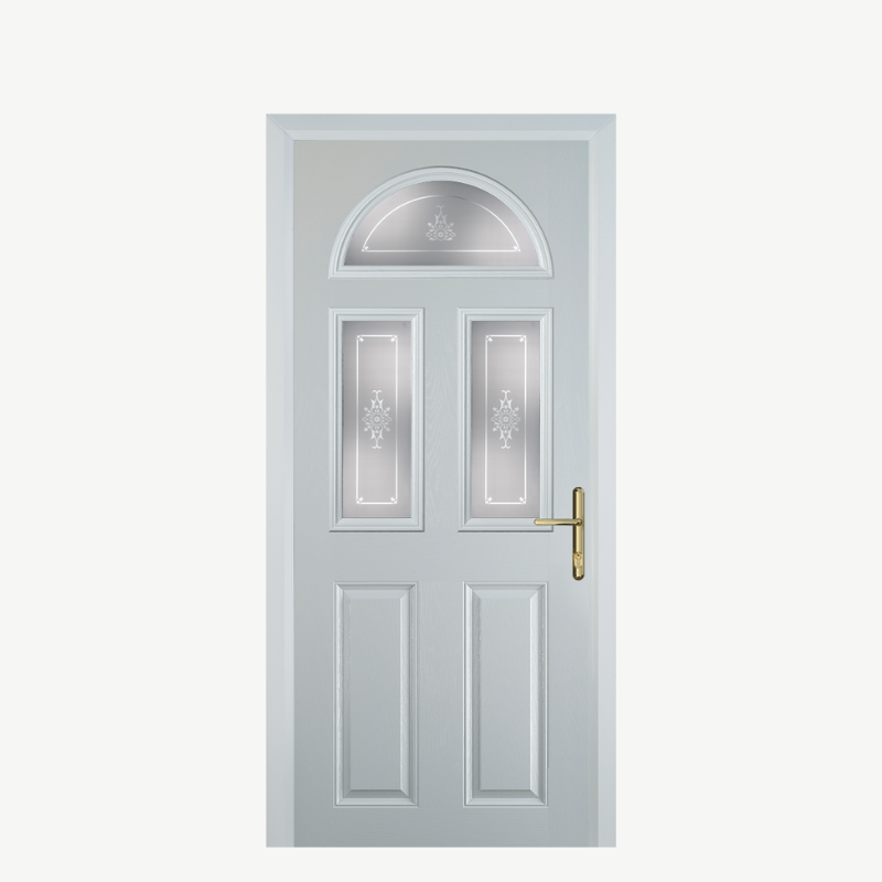 Door G 2 Panel 1 Arch White Straxton image 0