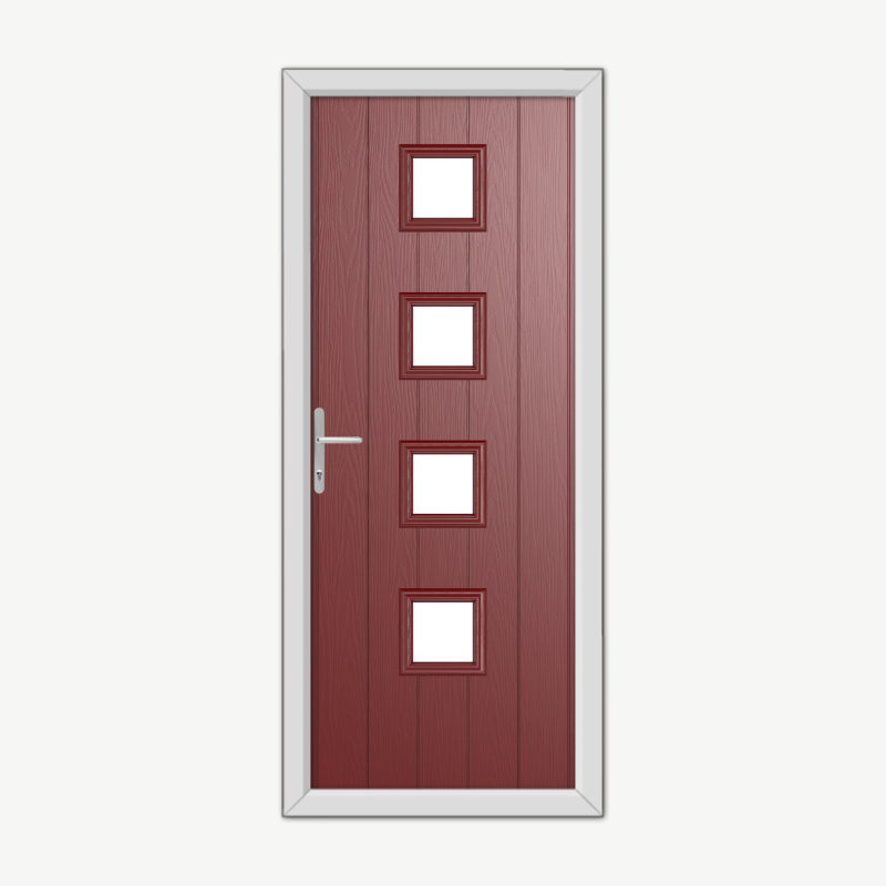 Hamilton Red Composite Door image 0
