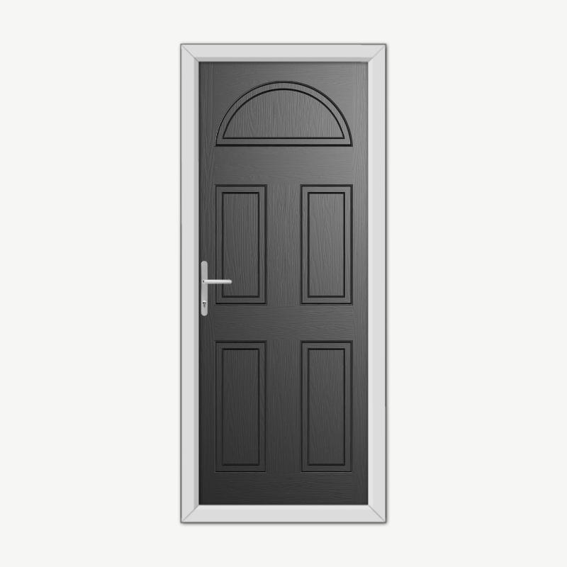 Winslow Solid Black Composite Door image 0