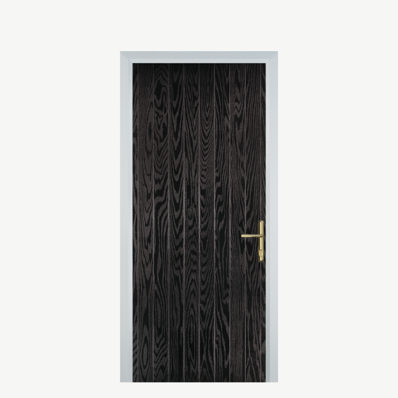 Door R Cottage Black Brown image 0