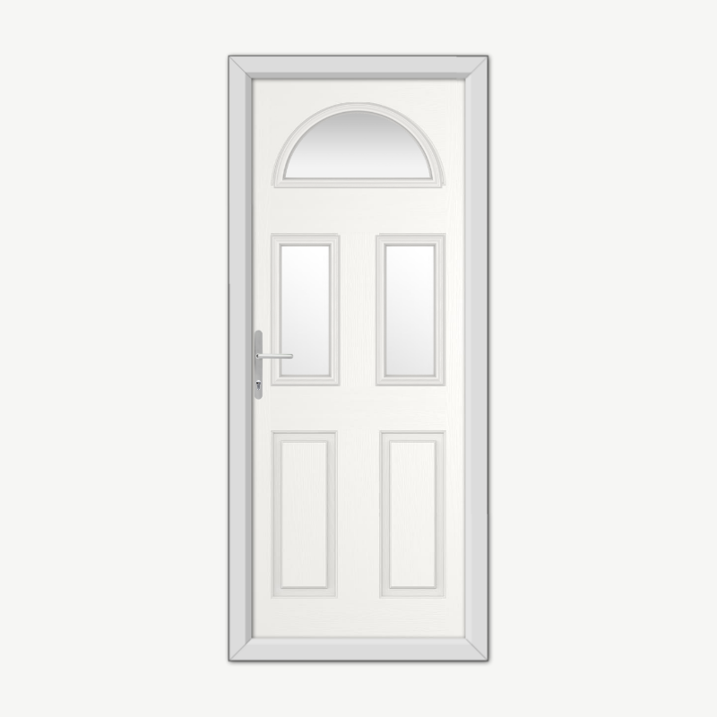 Winslow 3 White Composite Door image 0