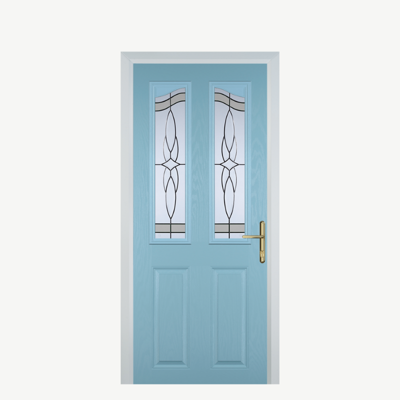 Door B 2 Panel 2 Angle Duck Egg Blue Crystal Harmony Frost image 0