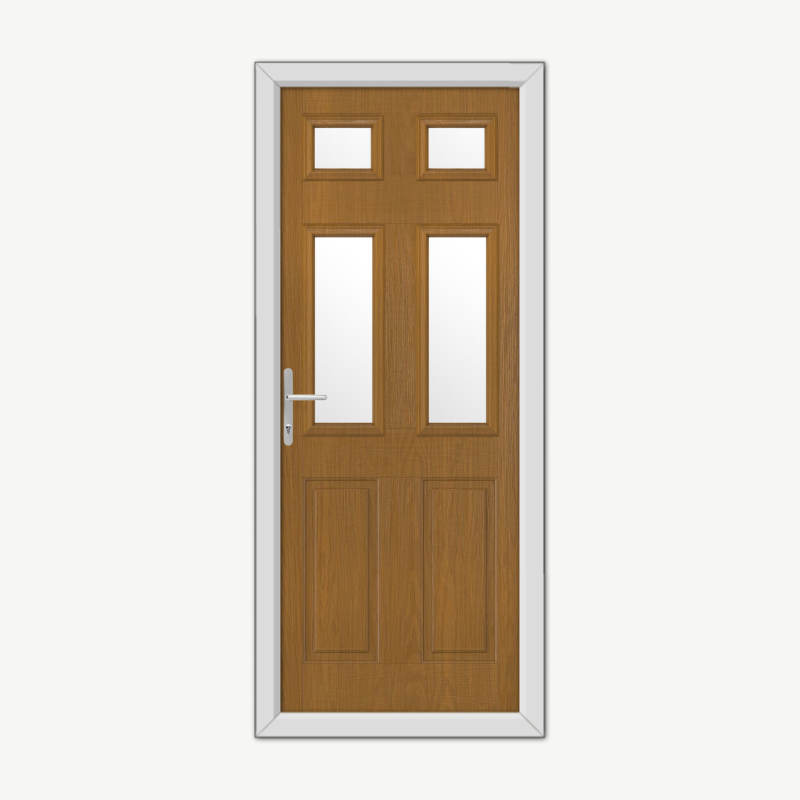 Middleton Glazed 4 Oak Composite Door image 0