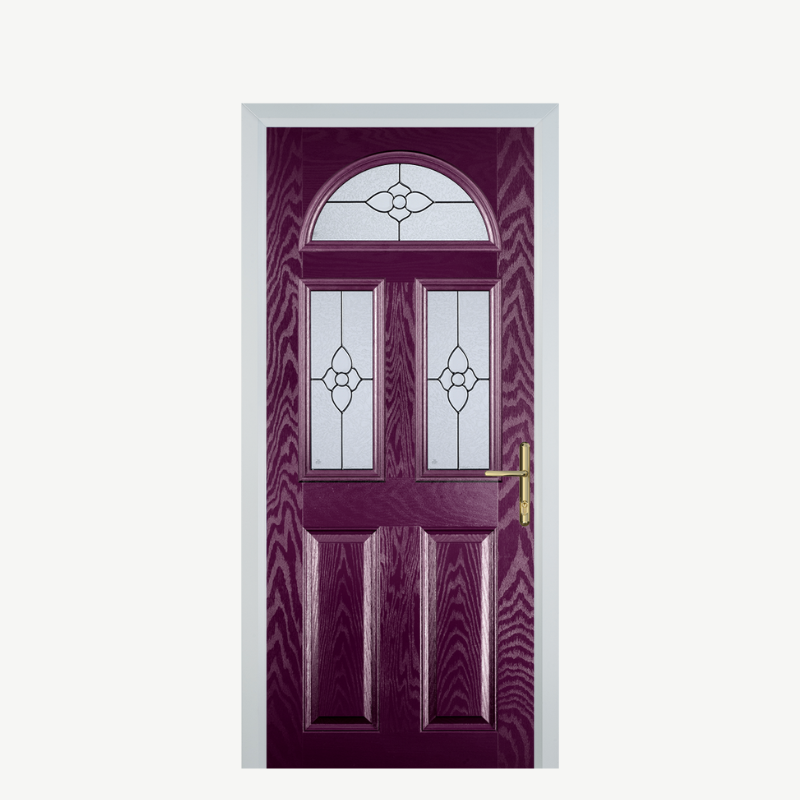 Door G 2 Panel 1 Arch Purple Violet Finesse image 0