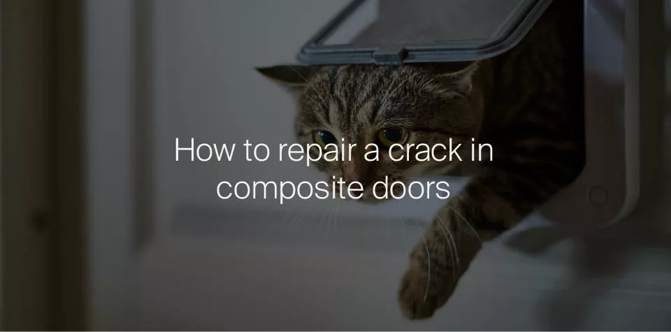 How can i repair a crack in a composite door