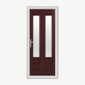 Aston Glazed Rosewood Composite Door