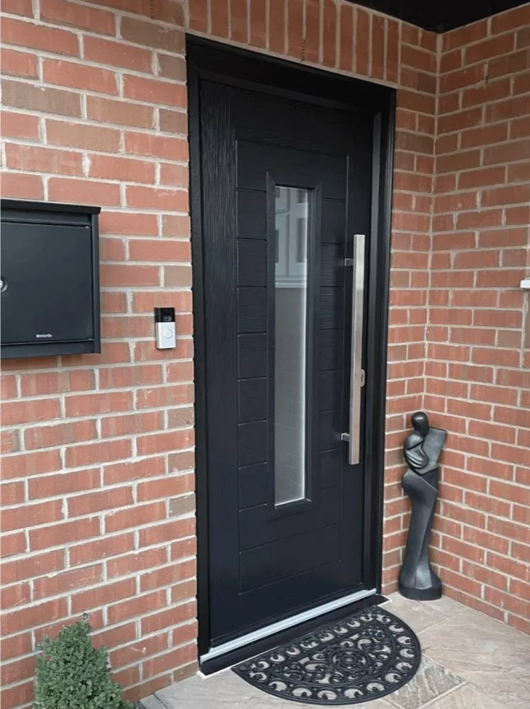 Composite door black