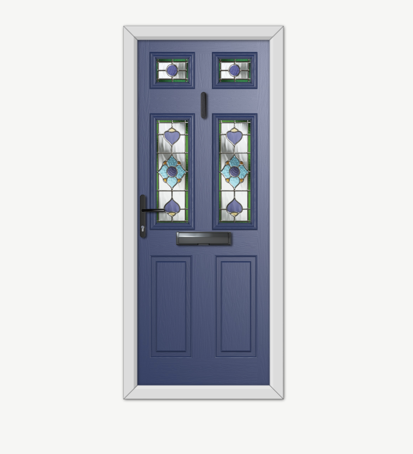 Stained glass composite door
