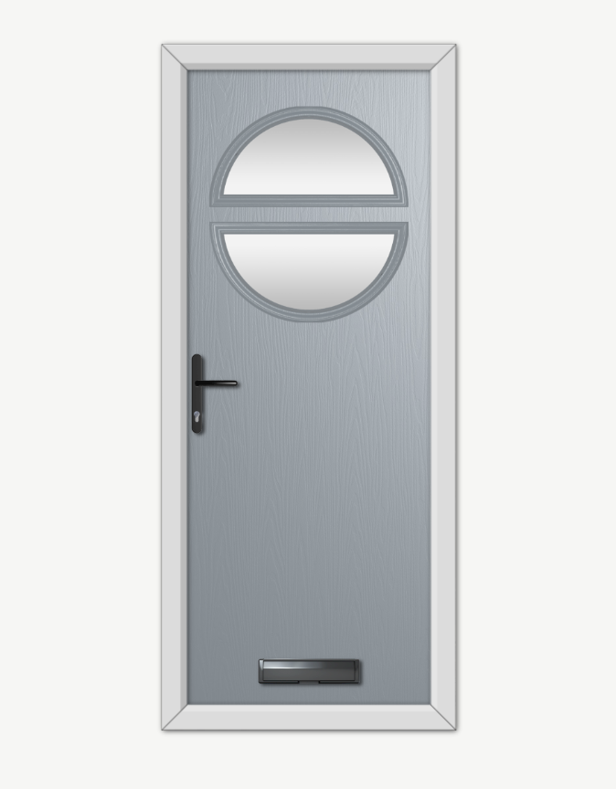 Circle window composite doors