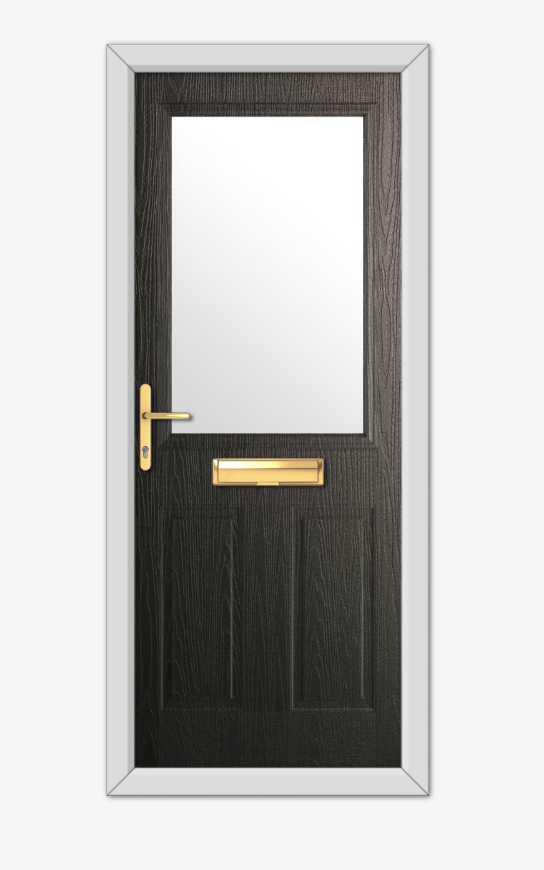 Glazed composite door