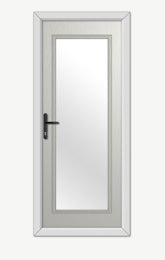 Composite glazed door