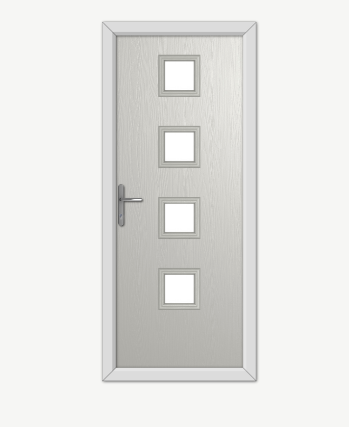 4 Square composite door grey