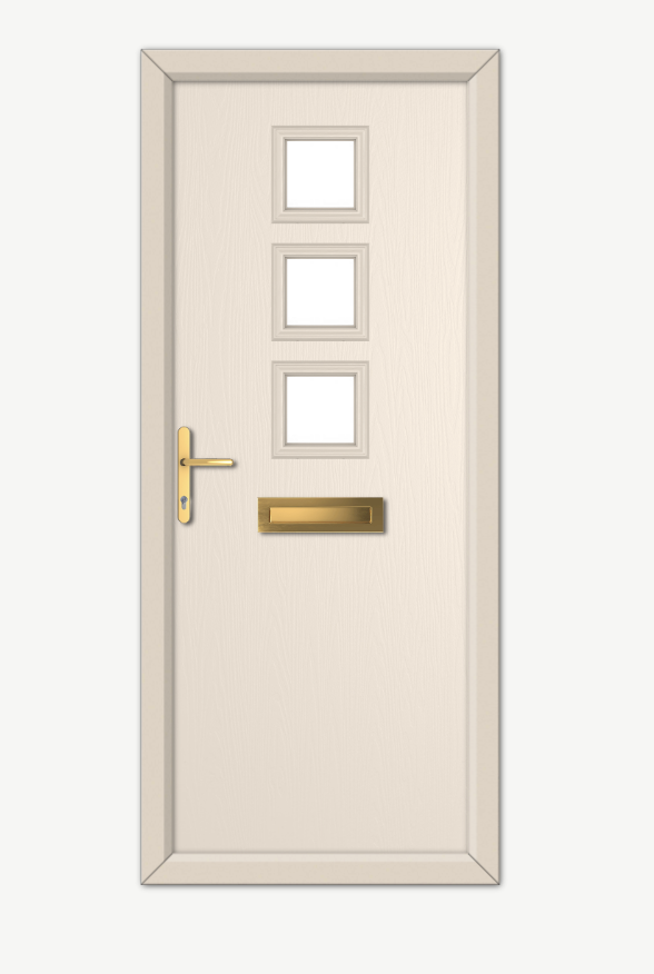 3 square composite door