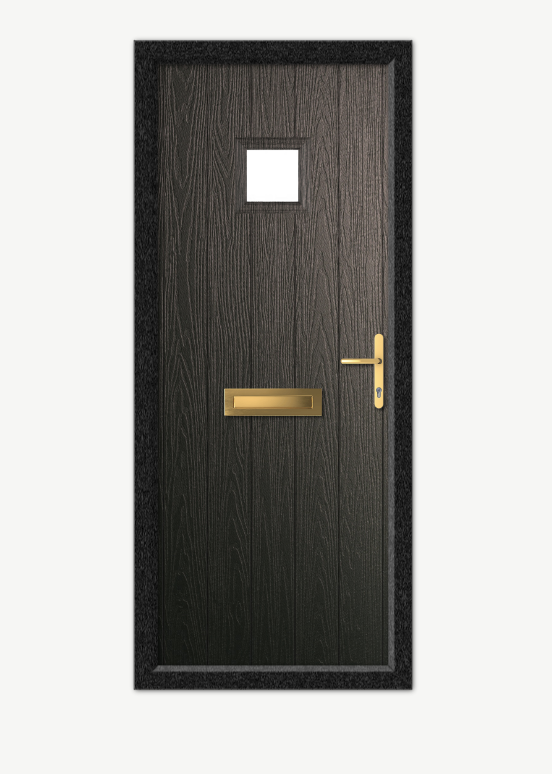 Black composite doors