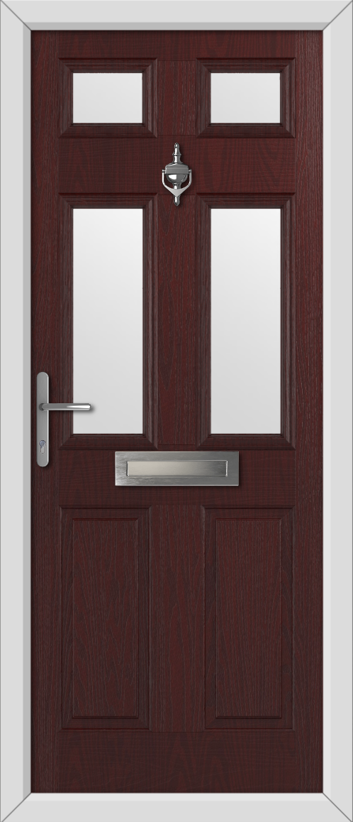 Burgundy Composite Door