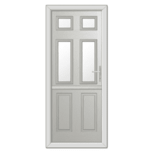 Agate Grey Middleton Glazed 4 Stable Composite Door 48mm Timber Core
